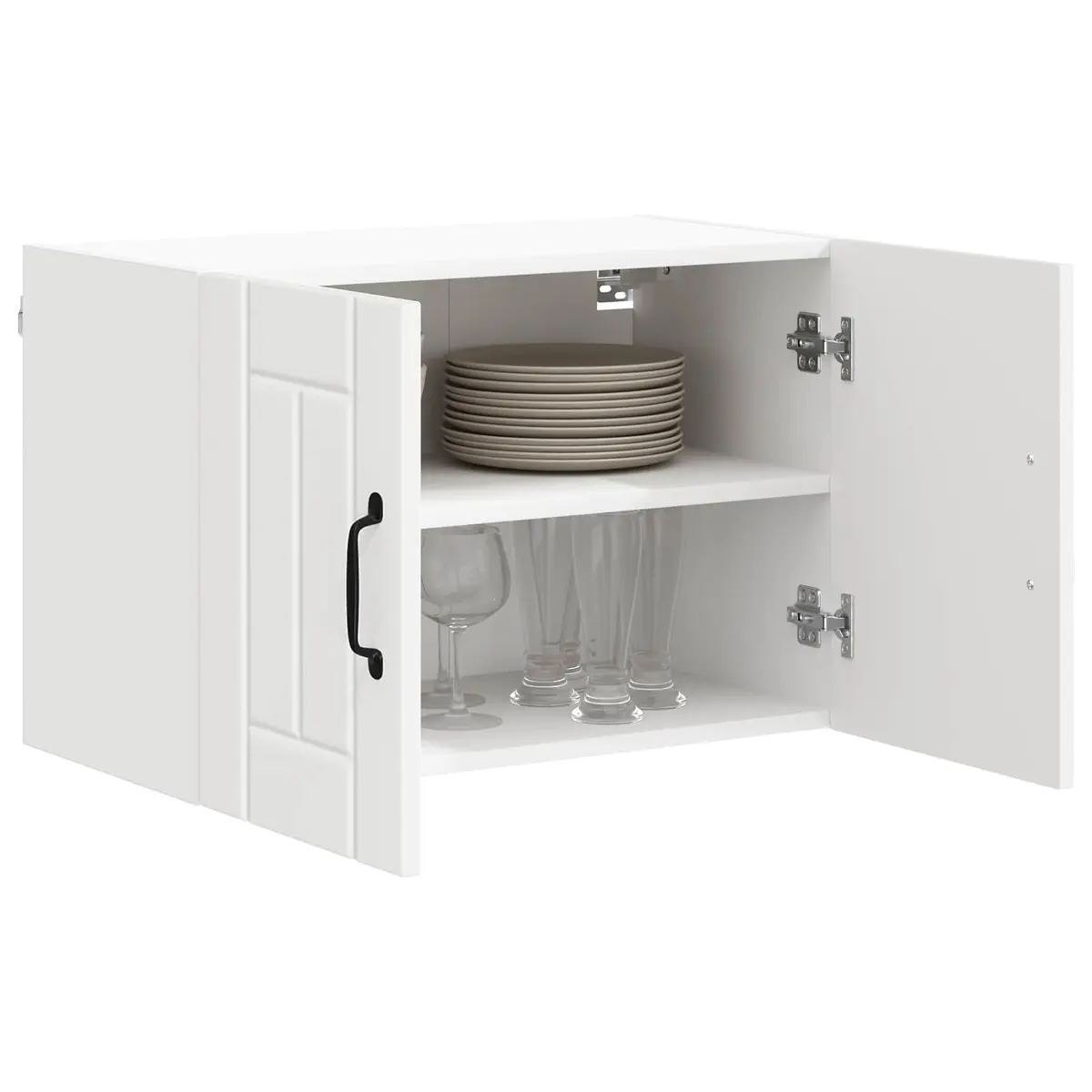 White Kitchen Dishwasher Panel Cabinet 60 x 31 x 40 cm Modern Wall Storage