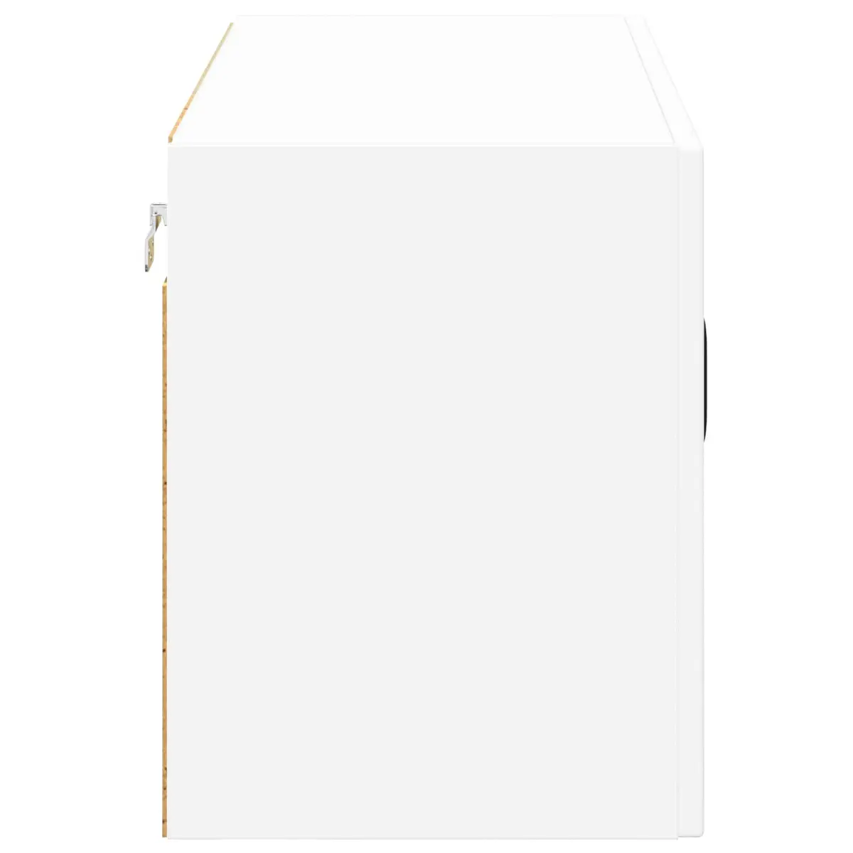 Wall Glass Cabinet Kitchen Storage 80 x 31 x 40 cm White Engineered Wood
