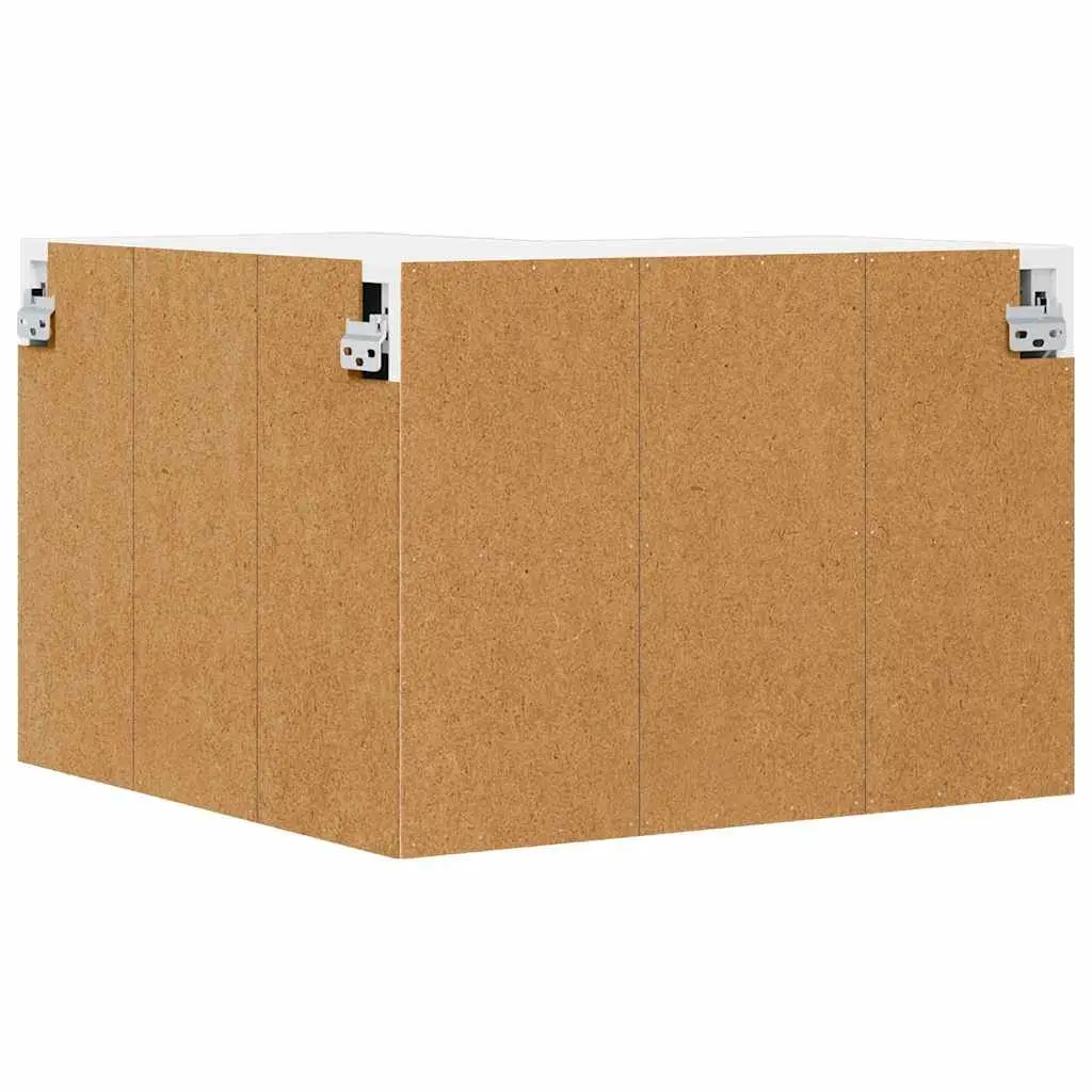 Wall Corner Cabinet High Gloss White Kitchen Storage Unit 57 x 57 x 40 cm