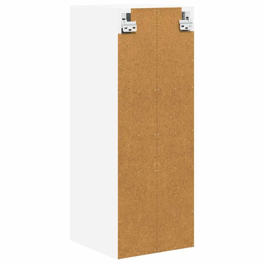 Wall Cabinet Kitchen Storage 30 x 31 x 80 cm White Engineered Wood Modern