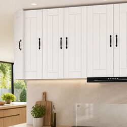 Wall Cabinet Kitchen Storage Unit White 30 x 31 x 80 cm Engineered Wood