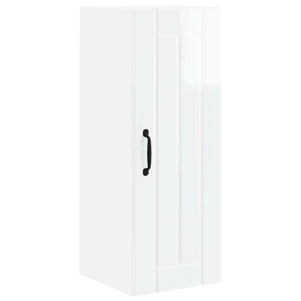 Wall Cabinet Kitchen Storage Dishwasher Panel High Gloss White Modern Design