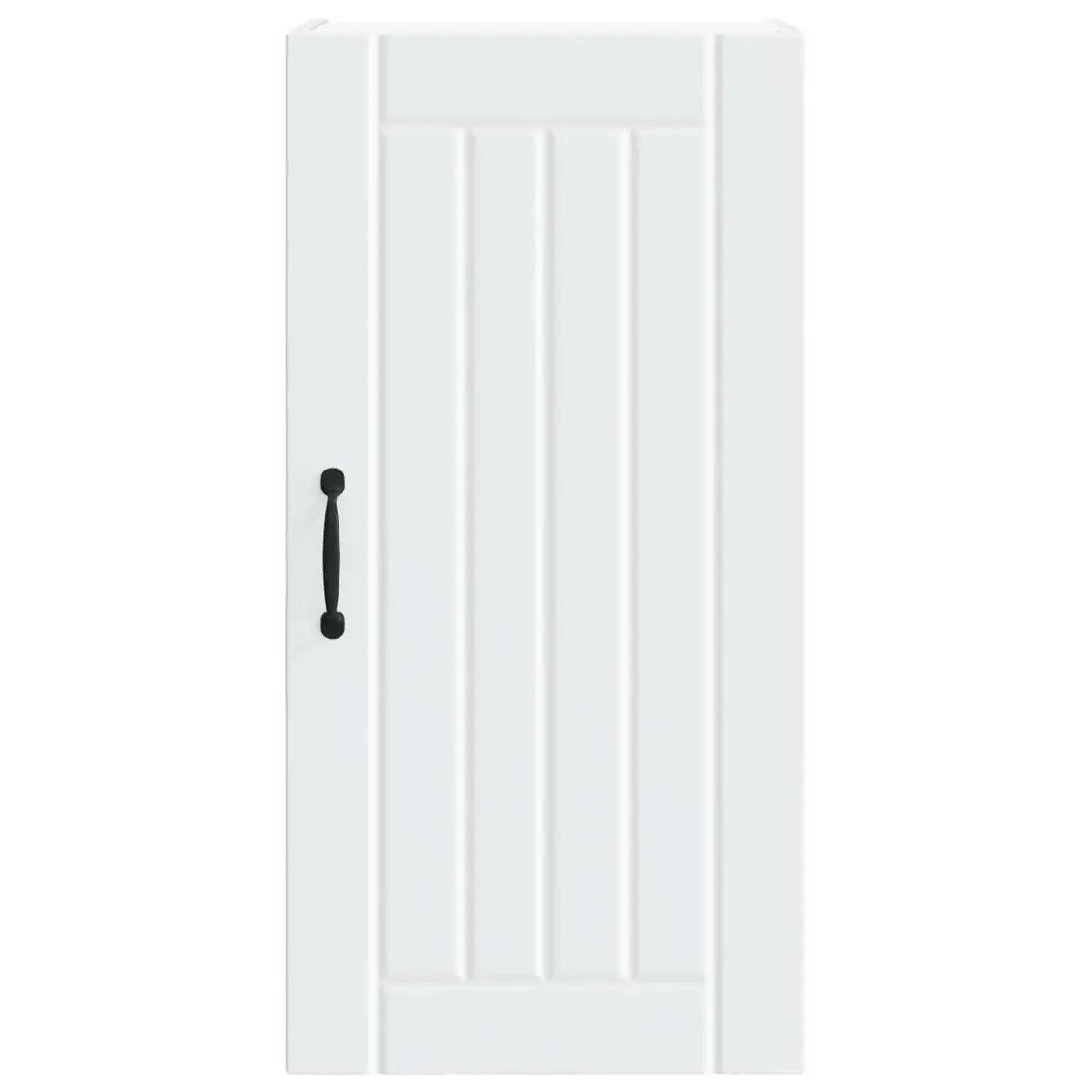 White Wall Cabinet Kitchen Storage Engineered Wood Dishwasher Panel 40x31x80cm