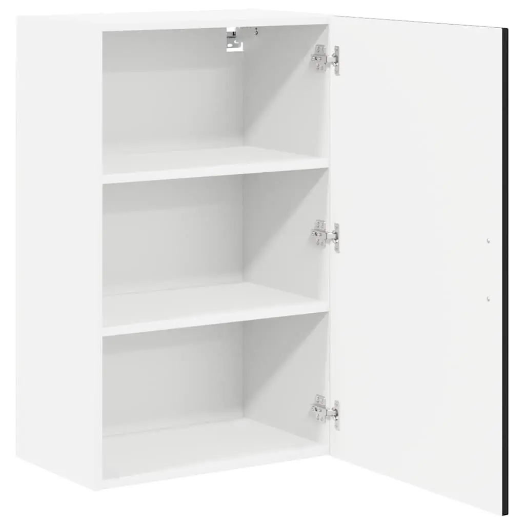 Wall Cabinet Kitchen Storage Dishwasher Panel Black Engineered Wood Furniture