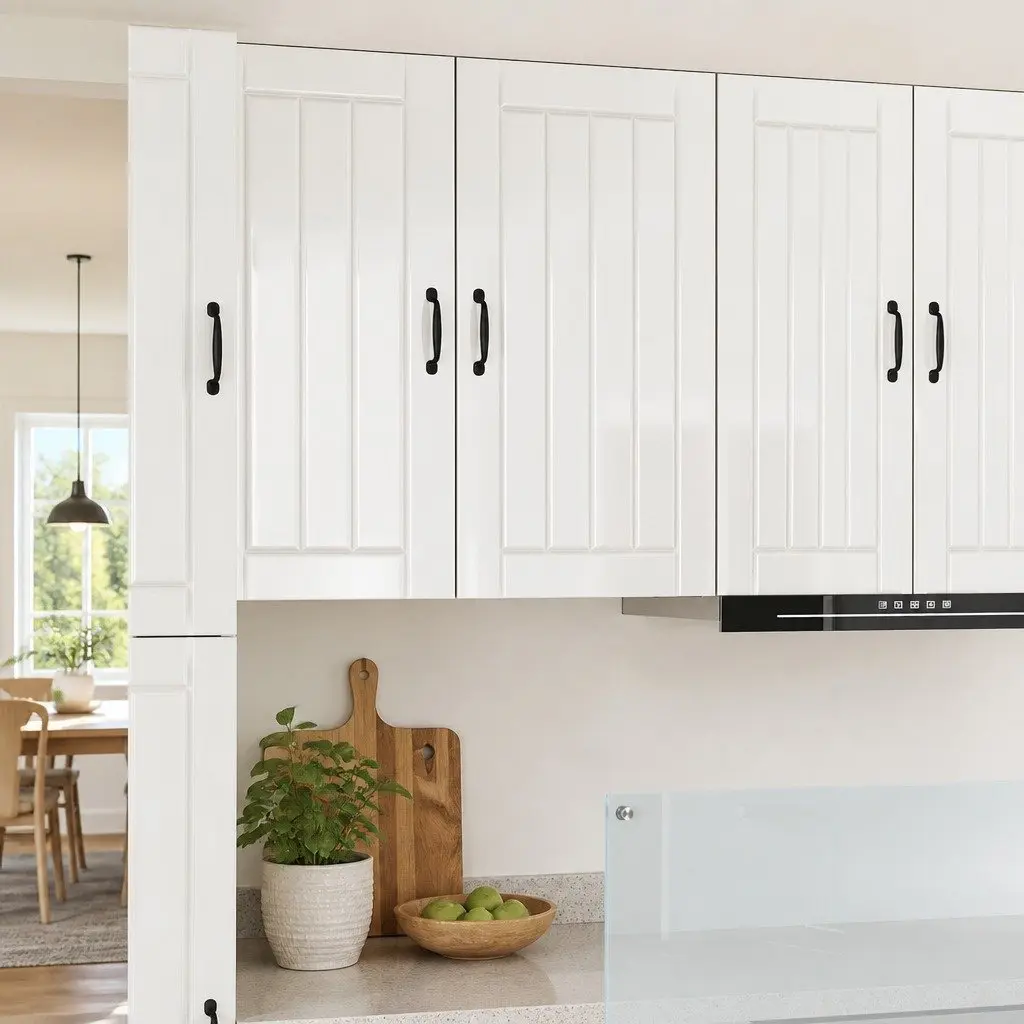 Wall Cabinet Kitchen Storage Dishwasher Panel High Gloss White 50 x 31 x 80 cm