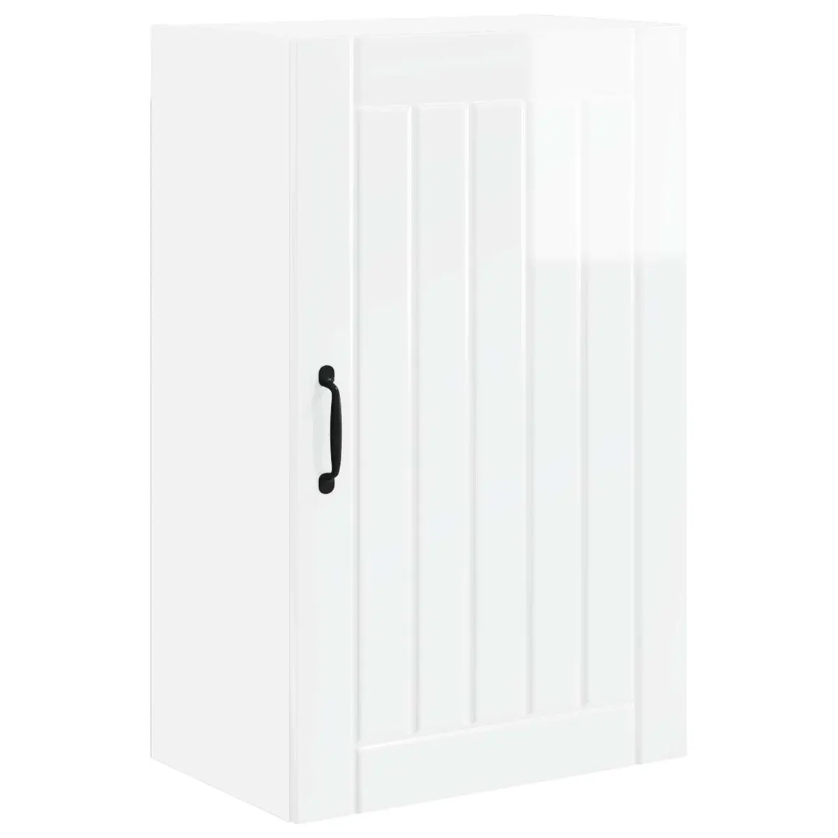 Wall Cabinet Kitchen Storage Dishwasher Panel High Gloss White 50 x 31 x 80 cm
