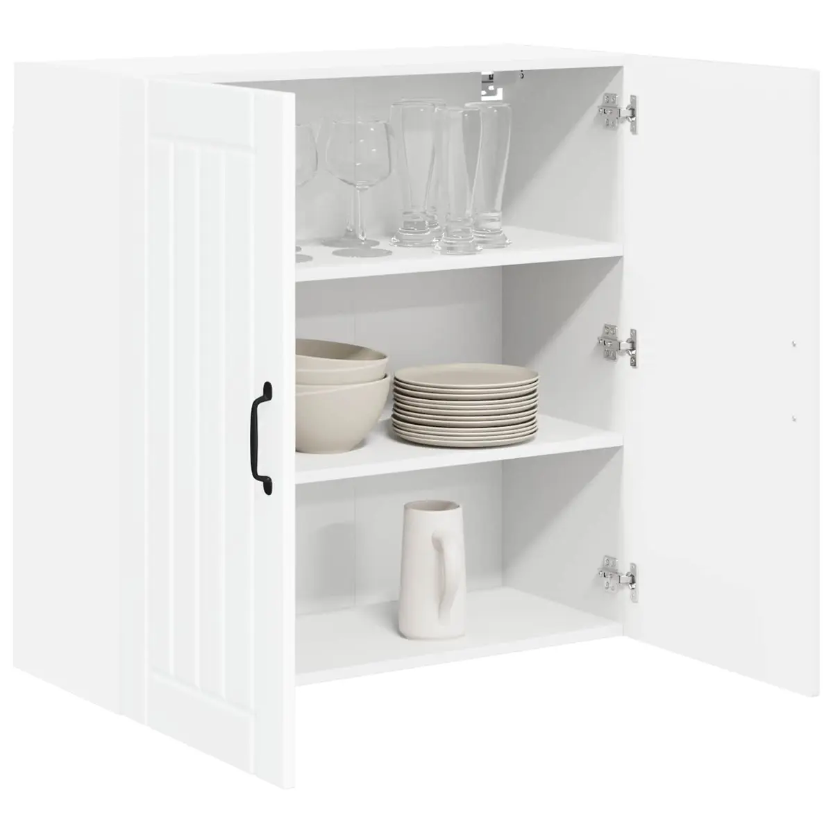 Wall Cabinet with High Gloss Finish 80x31x80cm