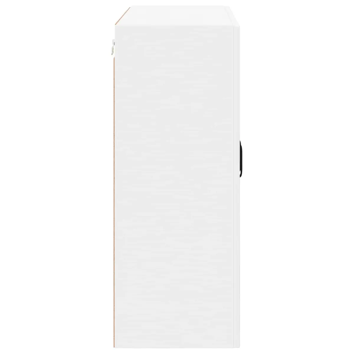 Wall Glass Cabinet Kitchen Storage Unit 80x31x80cm White Engineered Wood