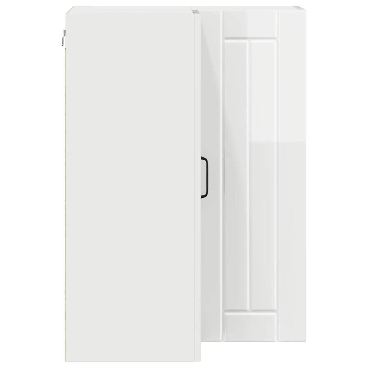 High Gloss White Kitchen Corner Cabinet