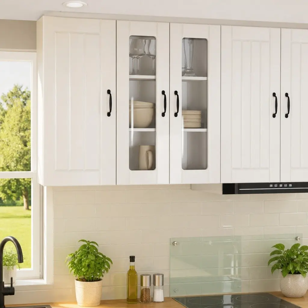 Wall Cabinet Kitchen Storage Unit 60x31x80cm High Gloss White