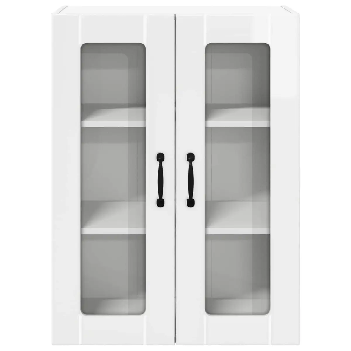 Wall Cabinet Kitchen Storage Unit 60x31x80cm High Gloss White