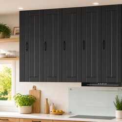 Wall Cabinet Kitchen Storage Engineered Wood Black 30 x 31 x 100 cm Dishwasher