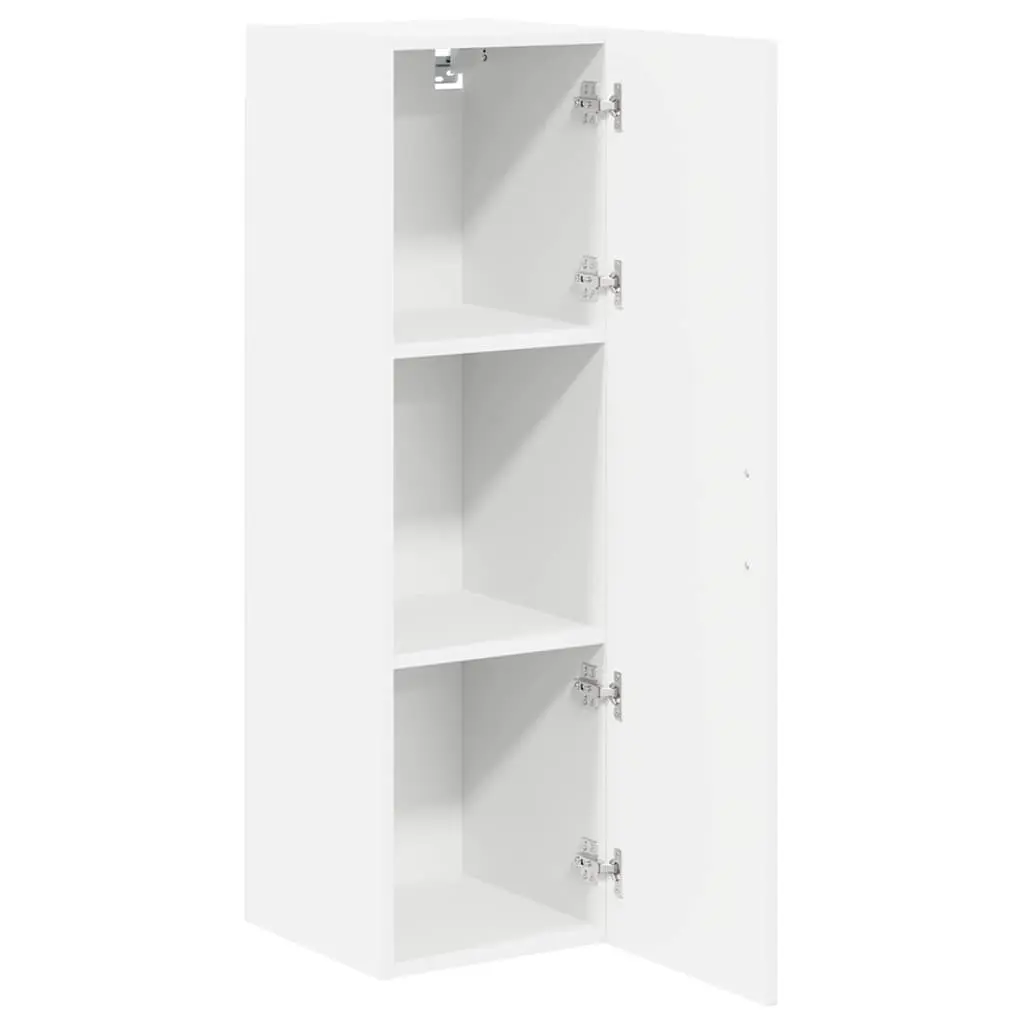 Wall Cabinet Kitchen Storage 30 x 31 x 100 cm High Gloss White Modern