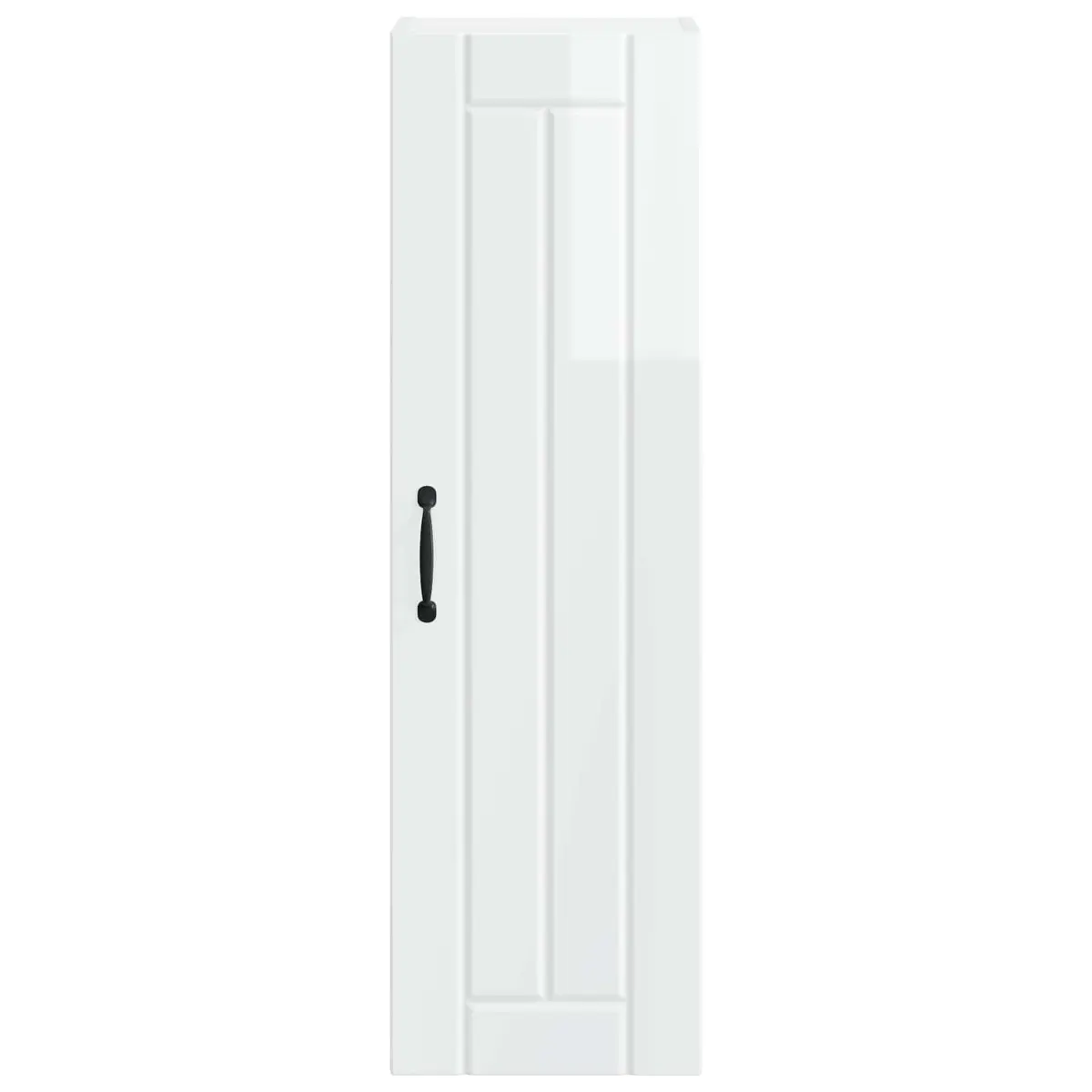 Wall Cabinet Kitchen Storage 30 x 31 x 100 cm High Gloss White Modern