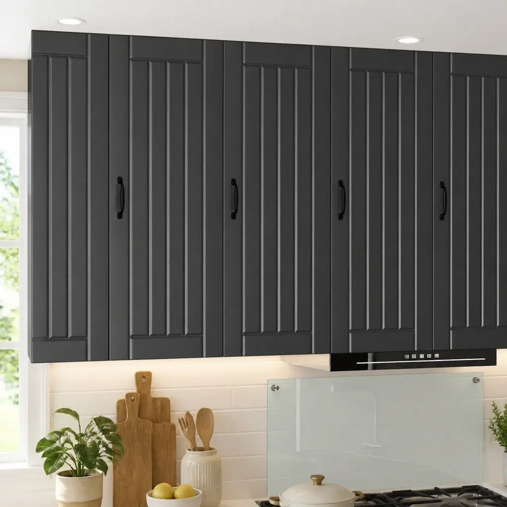 Wall Cabinet Kitchen Storage Dishwasher Panel 40 x 31 x 100 cm Black