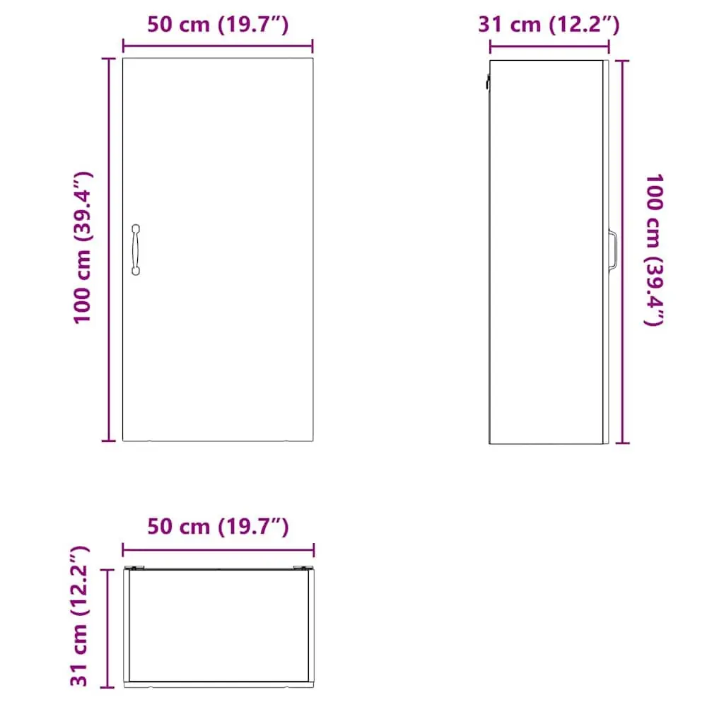 Wall Cabinet Dishwasher Panel Kitchen Storage High Gloss White Engineered Wood