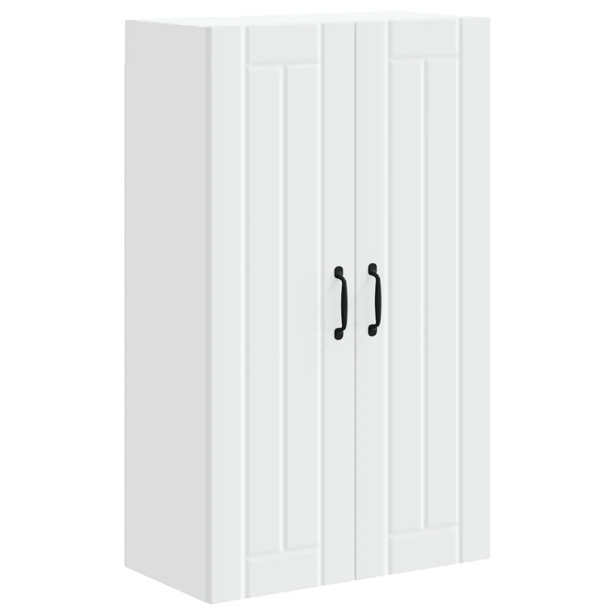 Wall Cabinet Kitchen Storage Engineered Wood White 60x31x100cm Modern Furniture