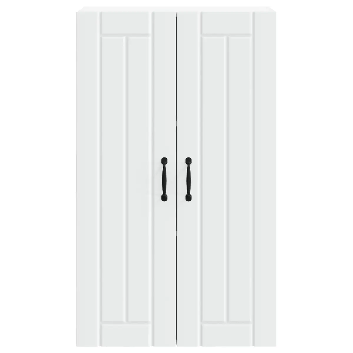 Wall Cabinet Kitchen Storage Engineered Wood White 60x31x100cm Modern Furniture