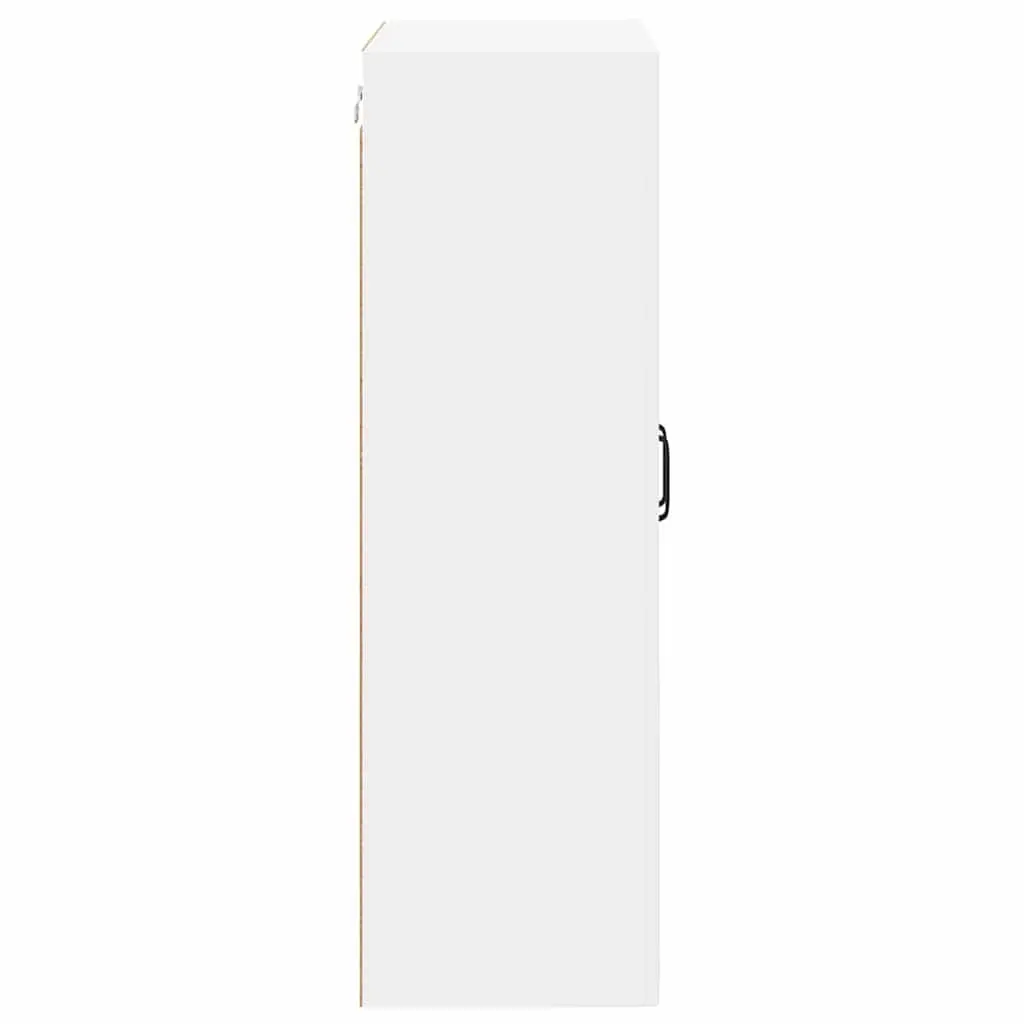 Wall Cabinet Kitchen Storage Engineered Wood White 60x31x100cm Modern Furniture