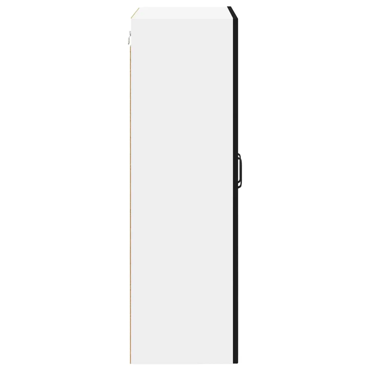 Wall Glass Cabinet Black 60x31x100cm Kitchen Storage Engineered Wood Modern