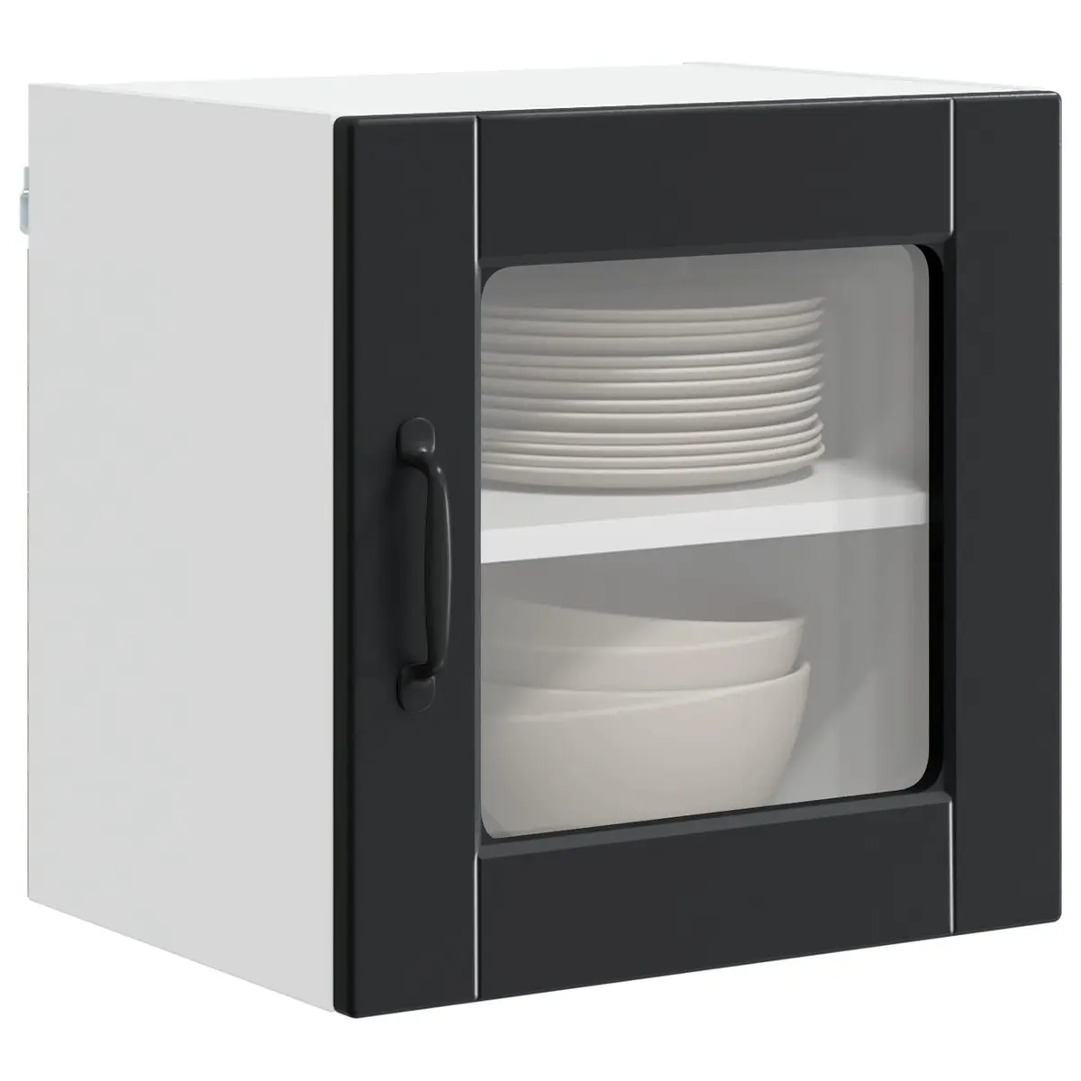 Wall Cabinet Kitchen Storage 40x31x40cm Black Engineered Wood