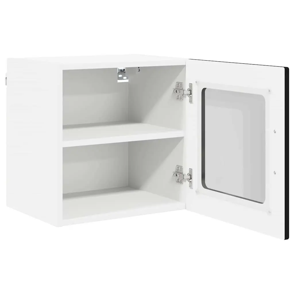 Wall Cabinet Kitchen Storage 40x31x40cm Black Engineered Wood