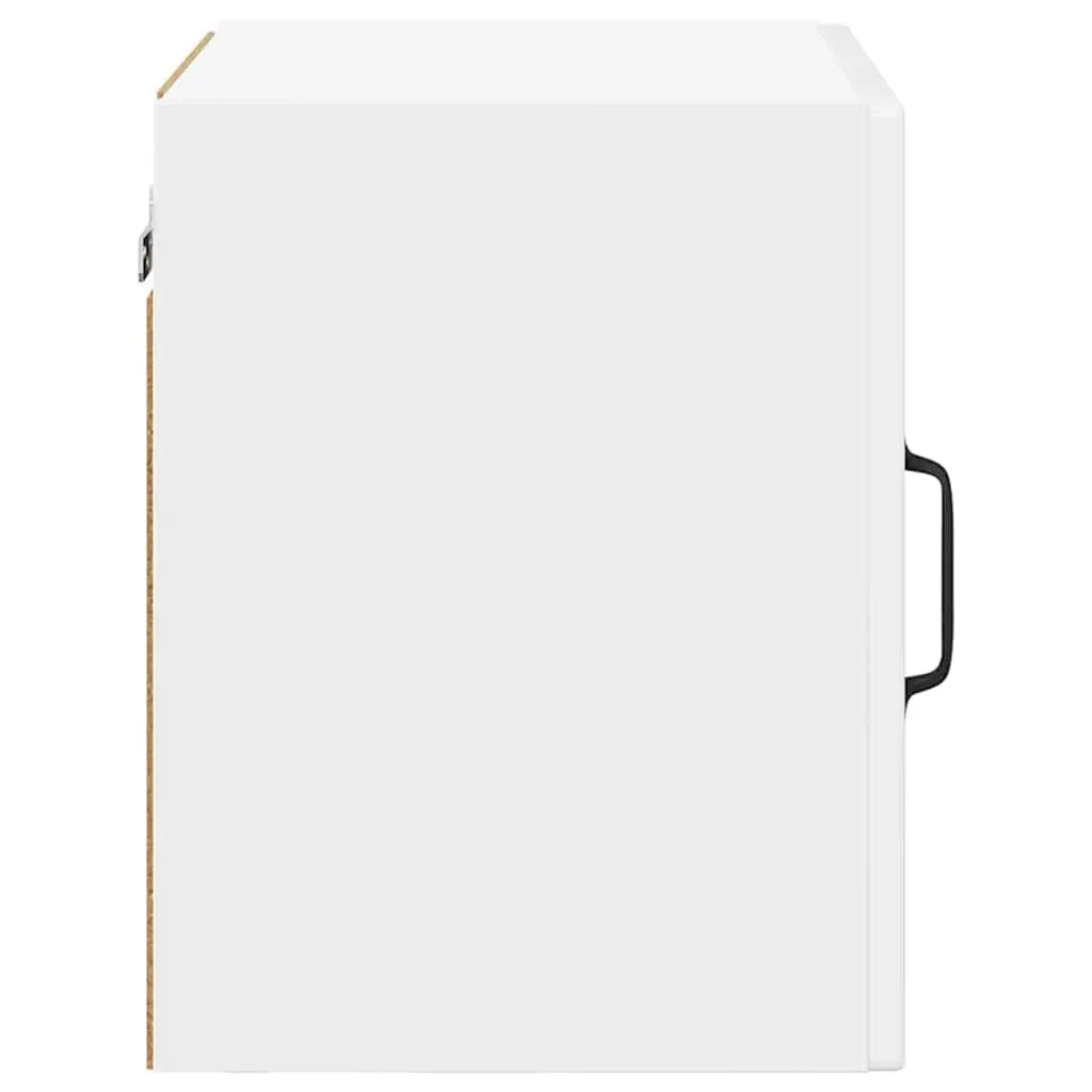 High Gloss White Wall Glass Cabinet for Kitchens