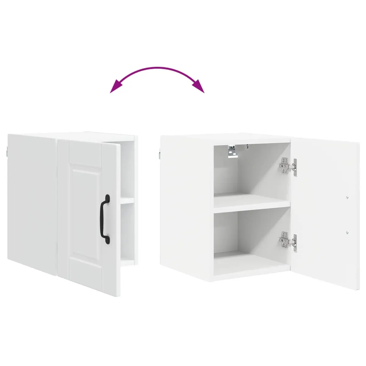 Wall Cabinet Kitchen Storage 30 x 31 x 40 cm White Engineered Wood