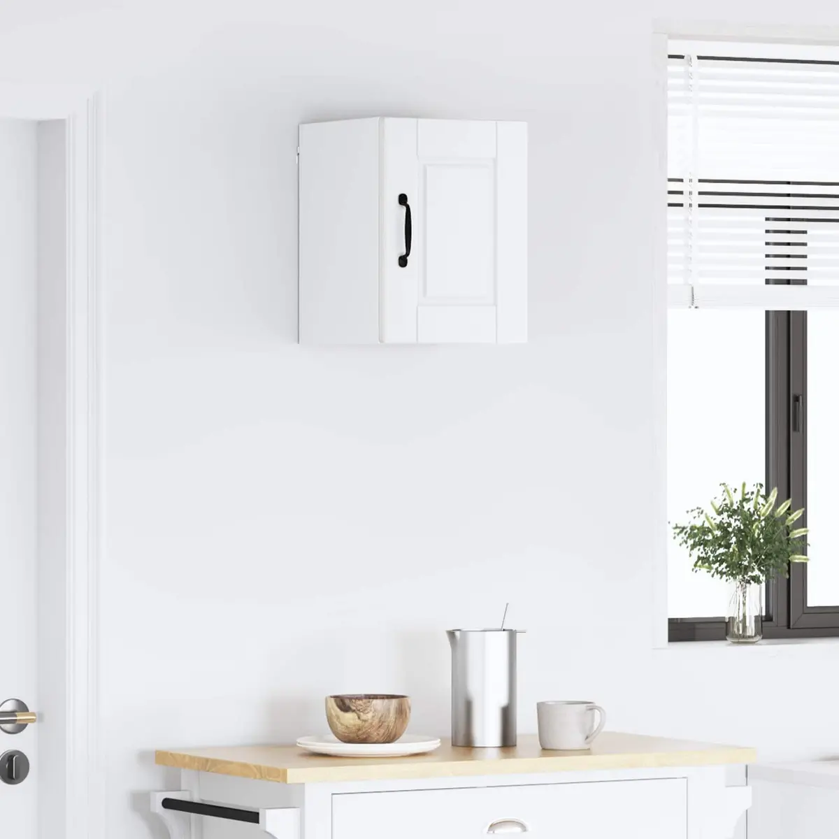 Wall Cabinet Kitchen Storage 30 x 31 x 40 cm White Engineered Wood