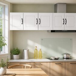 PORTO White Wall Cabinet - Smart Kitchen Solution