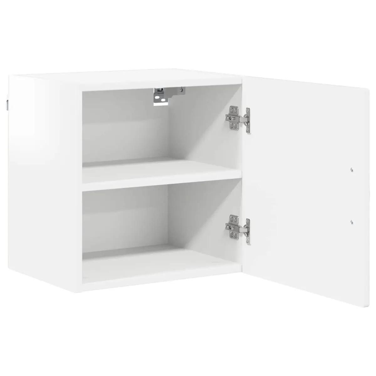 Wall Cabinet in High Gloss White Finish