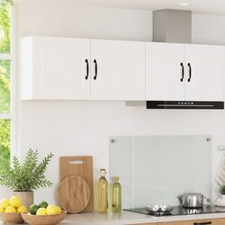 Stylish and Functional White Kitchen Wall Cabinet
