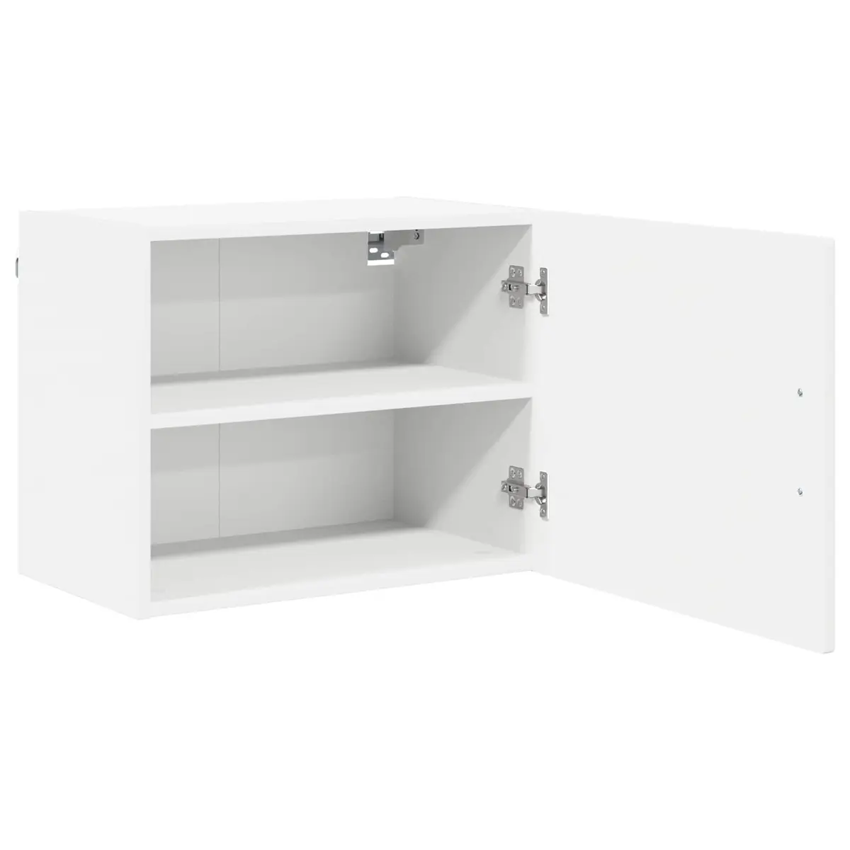 Wall Cabinet Kitchen Storage 50x31x40cm White Engineered Wood Shelves
