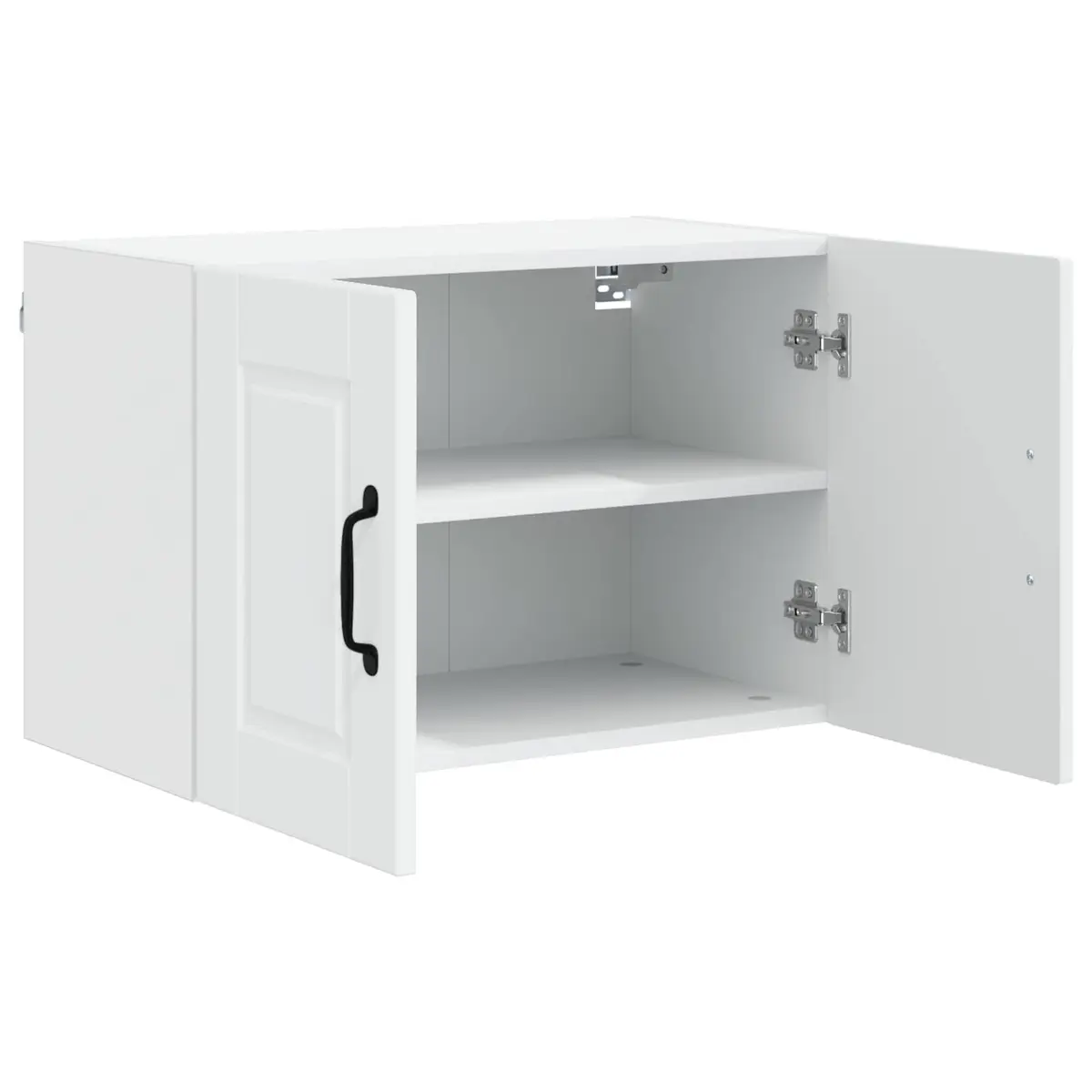 Wall Cabinet Kitchen Storage 60x31x40cm White Engineered Wood Shelf Organizer
