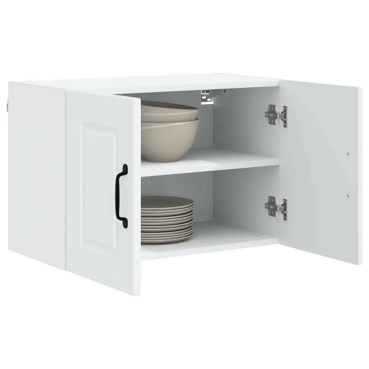 Wall Cabinet Kitchen Storage 60x31x40cm White 2 Pcs Engineered Wood