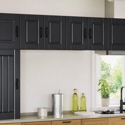 Reliable Black Wall Cabinet for Kitchen Storage Needs