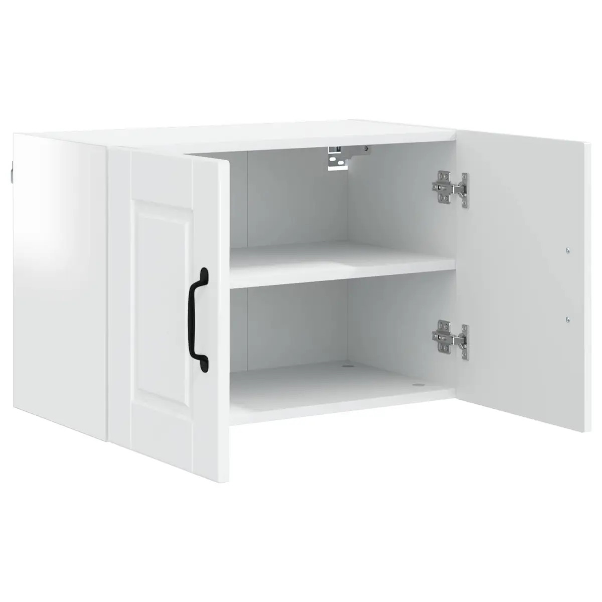 Wall Cabinet High Gloss White Kitchen Storage 60 x 31 x 40 cm