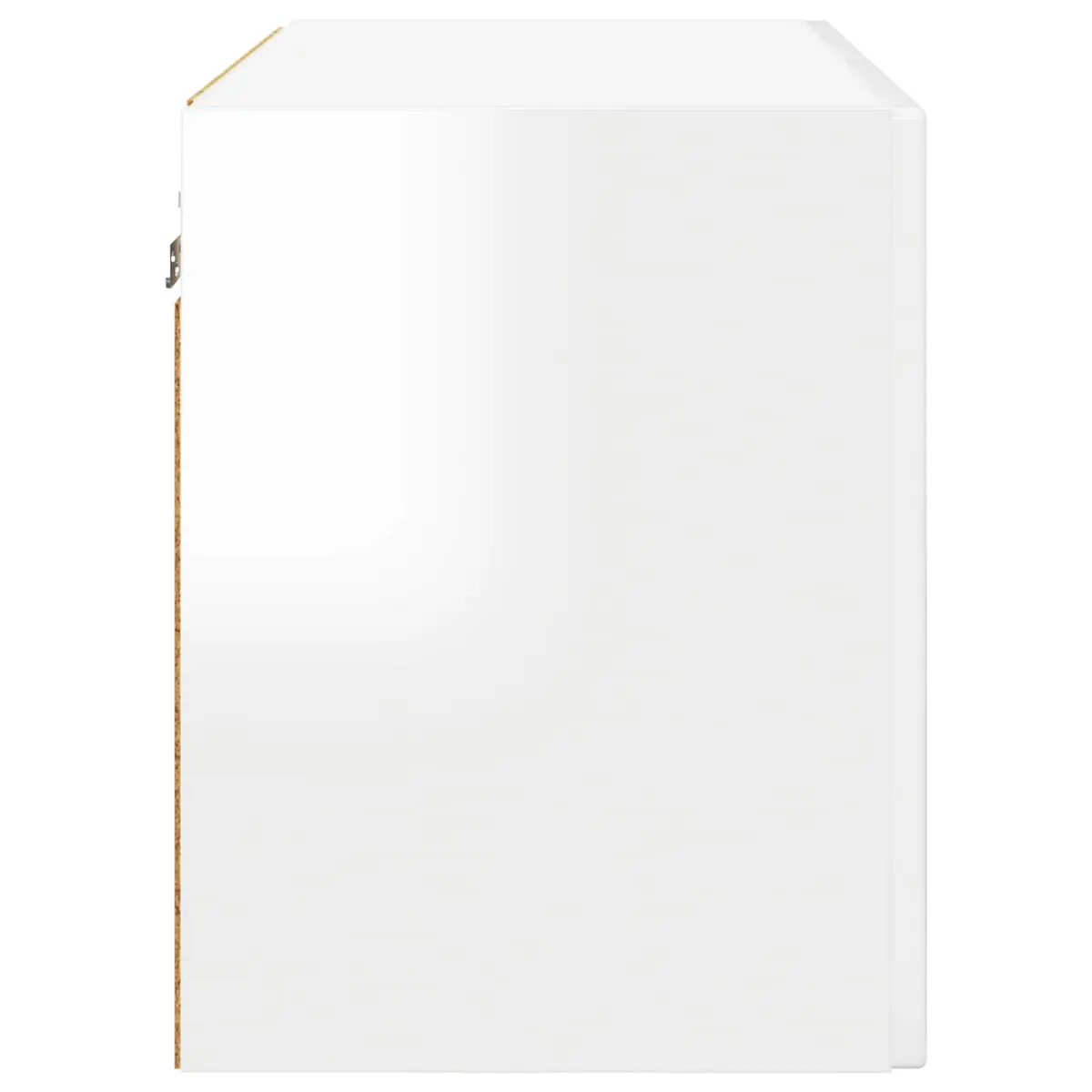 Wall Cabinet High Gloss White Kitchen Storage 60 x 31 x 40 cm
