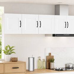 PORTO White Wall Cabinet for Kitchen - 80x31x40cm