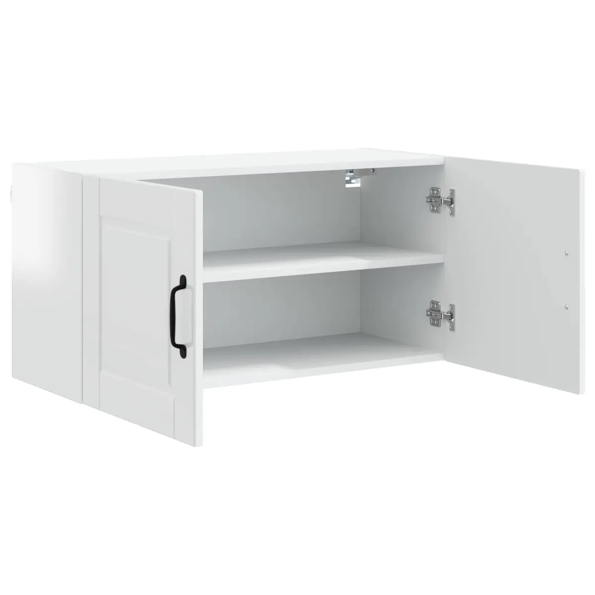 Wall Cabinet Kitchen Storage High Gloss White 80 x 31 x 40 cm Wall Mounted