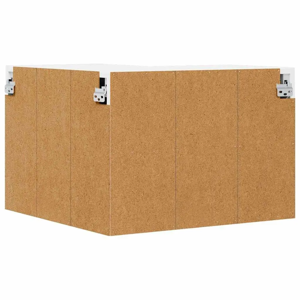 Wall Corner Cabinet Kitchen Storage White Engineered Wood Organizer Shelves Compartments