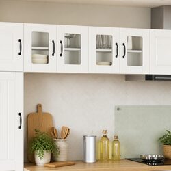 Practical and Stylish White Glass Wall Cabinets 60x31x40cm