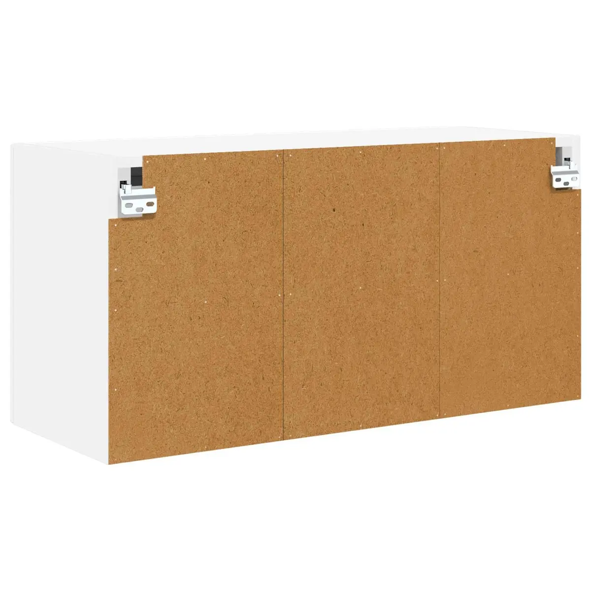 Wall Glass Cabinet Kitchen Storage 60x31x40cm White 2 Piece Modern