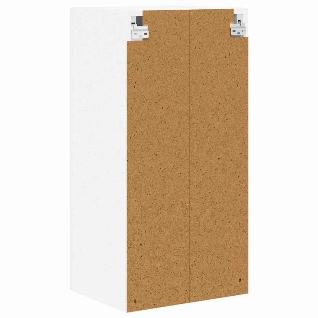 Wall Mounted Kitchen Cabinet Storage Shelves 40 x 31 x 80 cm High Gloss White