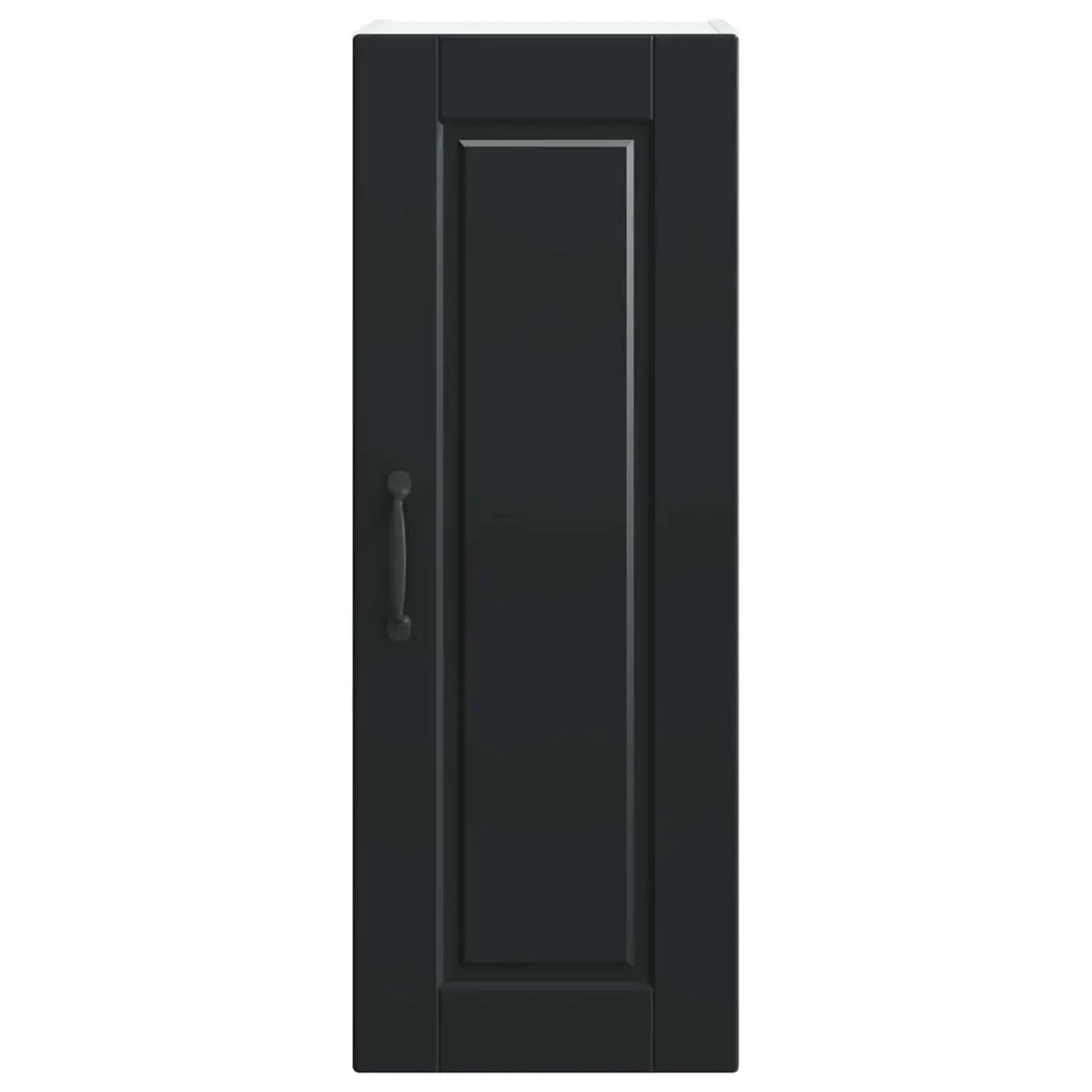 Wall Cabinet Kitchen Storage 30x31x80cm Black Engineered Wood