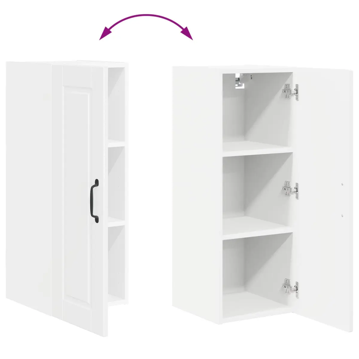 High Gloss White Kitchen Wall Cabinet