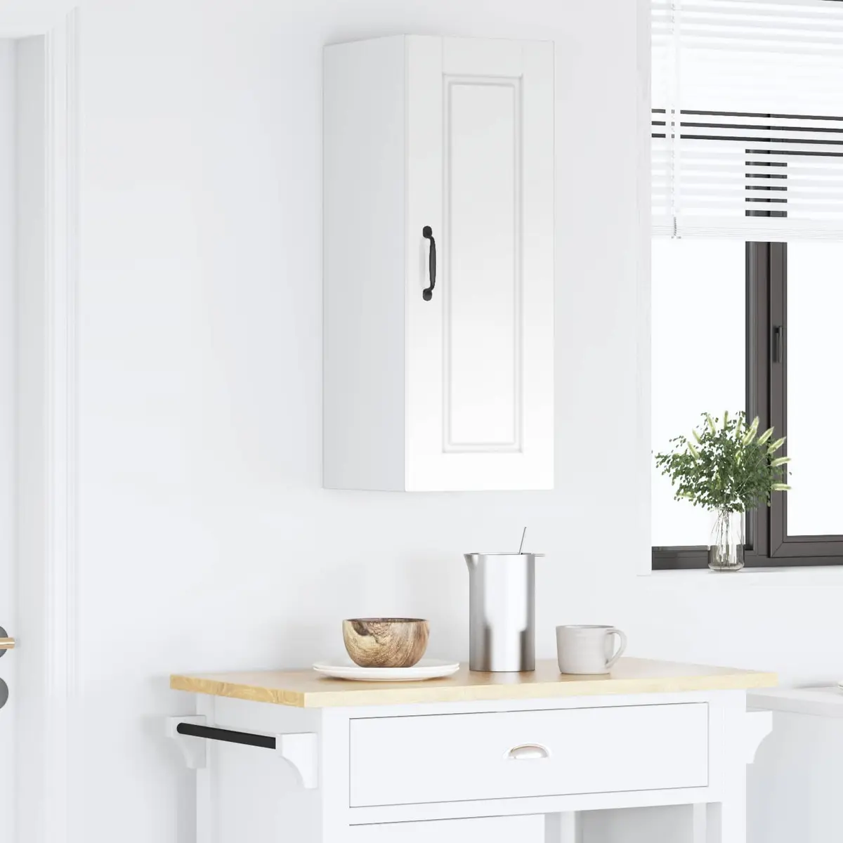 High Gloss White Kitchen Wall Cabinet
