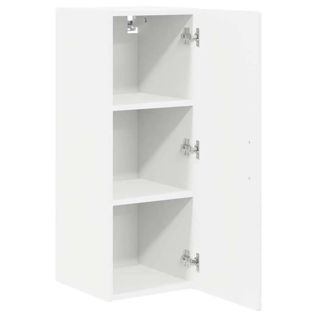 Wall Cabinet 2 Pcs Kitchen Storage High Gloss White 30x31x80cm Modern Shelves