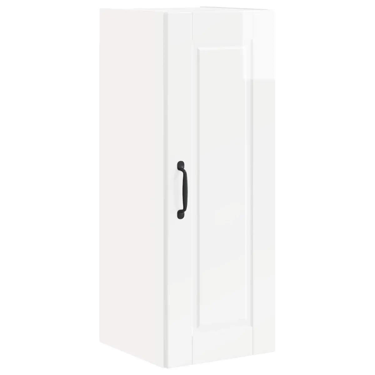 Wall Cabinet 2 Pcs Kitchen Storage High Gloss White 30x31x80cm Modern Shelves