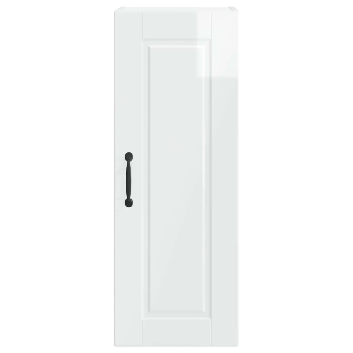 Wall Cabinet 2 Pcs Kitchen Storage High Gloss White 30x31x80cm Modern Shelves
